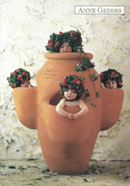 Anne Geddes kaart nr. A231:  Aardbeien Bloempot
