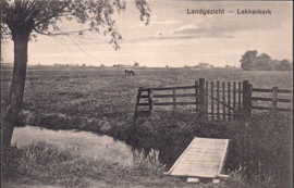 Landgezicht - Lekkerkerk - oude kaart [15004]