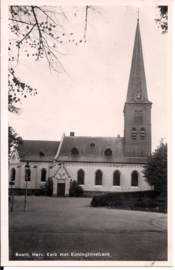 Herv. Kerk met Koninginnebank - Baarn - oude kaart [15290]