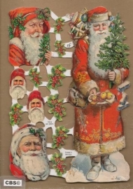 Kerstman & mannetjes poëzieplaatjes GL7219
