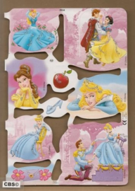 Disney Prinsessen poezieplaatjes met glitter MLP 2034