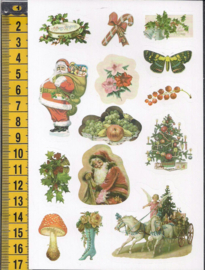 Stickers nostalgie Kerst - WH1044