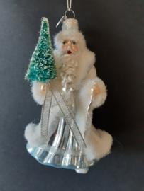 Witte kerstman kerstornament Kurt S. Adler