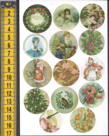 Stickers nostalgie Kerst - WH1047