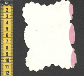 Valentijn met relief en poezieplaatje antieke kaart (305)