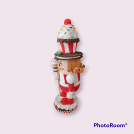 Cupcake Nutcracker rood wit