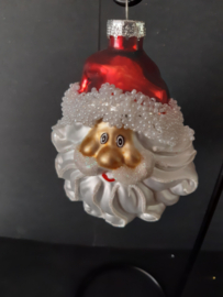 Kerstman kopje Kerstornament Glas