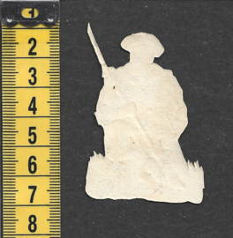 Matroos met geweer antiek poezieplaatje (782)