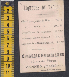 Liqueurs de table  - Poppenspeler reclame Litho (491)