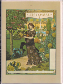 Eugene Grasset Septembre dubbele kaart