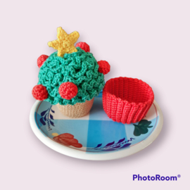 Kerstboom Cupcake