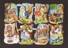 Kruger 98/58 Kindjes in klederdracht poezieplaatjes
