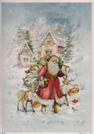 10439 Kerstman op weg met zijn elanden Adventskalender