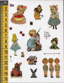 Stickers nostalgie papier - WH1062