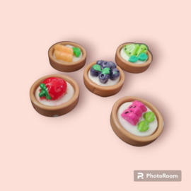 Toebehoren Gingerbread bakkerij: Fruit taart plat