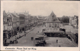Nieuwe Stad met Waag - Leeuwarden - oude kaart 1943 [15016]
