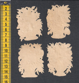 Bloemen manden (4) antieke poezieplaatjes (632)