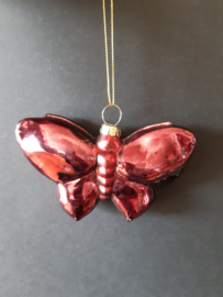Vlinder roze kerstornament Kurt S. Adler