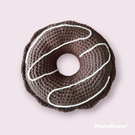 Donut kussen chocolade