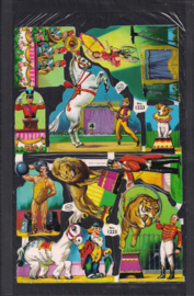 Circus met wilde dieren Glitter poezieplaatjes in Cellozakje MLP 1223