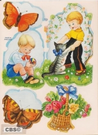 Stickers kindertjes in natuur poëzieplaatjes MLP SA143