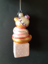 Baby´s first Christmas Roze kerstornament Kurt S. Adler