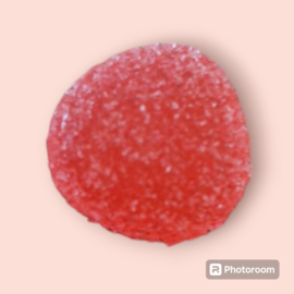 Toebehoren Bonbon vierkant: Rood snoepje