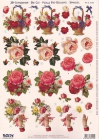 Rozen en bloemenmanden - 82160