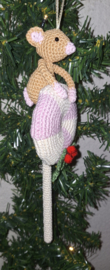 Gehaakte hanger Muis met Lollie