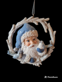 Kerstman met 2 vogels kerstornament Kurt S. Adler