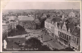 Panorama v.a. Groote Kerk - Haarlem - oude kaart 1946 [15011]