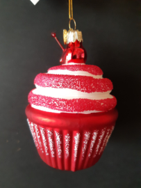 Kerstcupcake Kersen kerstornament Kurt S. Adler