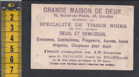 Grande Maison de Deuil  -Kinderen en bloemen reclame Litho (493)