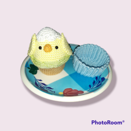 Pasen: Gehaakte Cupcake paaskuiken