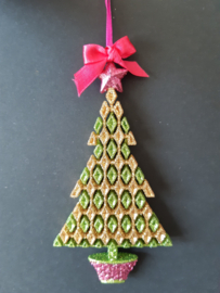 Pauw serie: Kerstboom goud groen kerstornament Kurt S. Adler