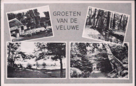Groeten van de Veluwe - oude kaart [15635]