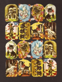 Kruger 98/119 Hondjes en poesjes klein poezieplaatjes