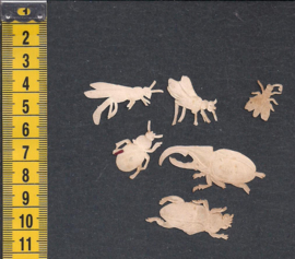 Kleine insecten (6) antieke poezieplaatjes (626)
