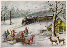 10395 Engeltjes wachten op de Kersttrein Adventskalender