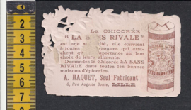 Chicorée La Sans Rivale - Bootje reclame Litho (476)