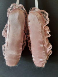 Roze stoffen balletschoentjes kerstornament Kurt S. Adler