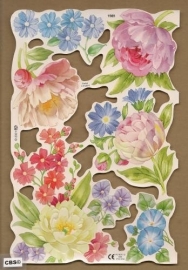 Bloemen met pioenroos poezieplaatjes MLP 1989
