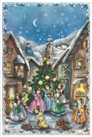 Adventskalender Kaart: Engelen kerstkoor - 12529
