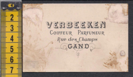 Verbeeken Coiffeur Parfumeur - Bloemen reclame Litho (499)