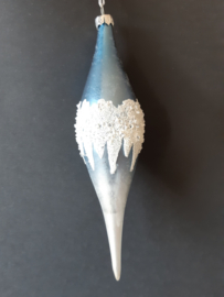 Ijspegels met sneeuw glasornament Kurt S. Adler
