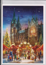 Adventskalender Kaart: Op de Kerstmarkt - 4332