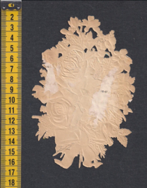 Roosboeket antiek poezieplaatje (352)