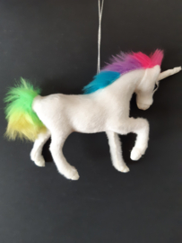 Unicorn Eenhoorn 2 regenboog kerstornament Kurt S. Adler