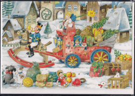 Adventskalender Kaart: Kerstpakjes bezorger - 12287