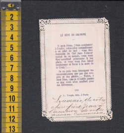 Religieus kaartje met Paper Lace randje (R13)